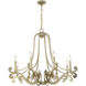 Lombard 8 Light 34 inch Noble Brass Chandelier Ceiling Light