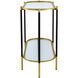 Bertram 41.3 X 16.5 inch Black/Gold Console