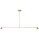 Sean Lavin Midrand Linear Chandelier Ceiling Light in Hand-Rubbed Antique Brass