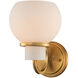 Ascher Wall Sconce Wall Light in Winter Brass