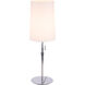 Sleeker 24 inch 12.00 watt Polished Chrome Table Lamp Portable Light