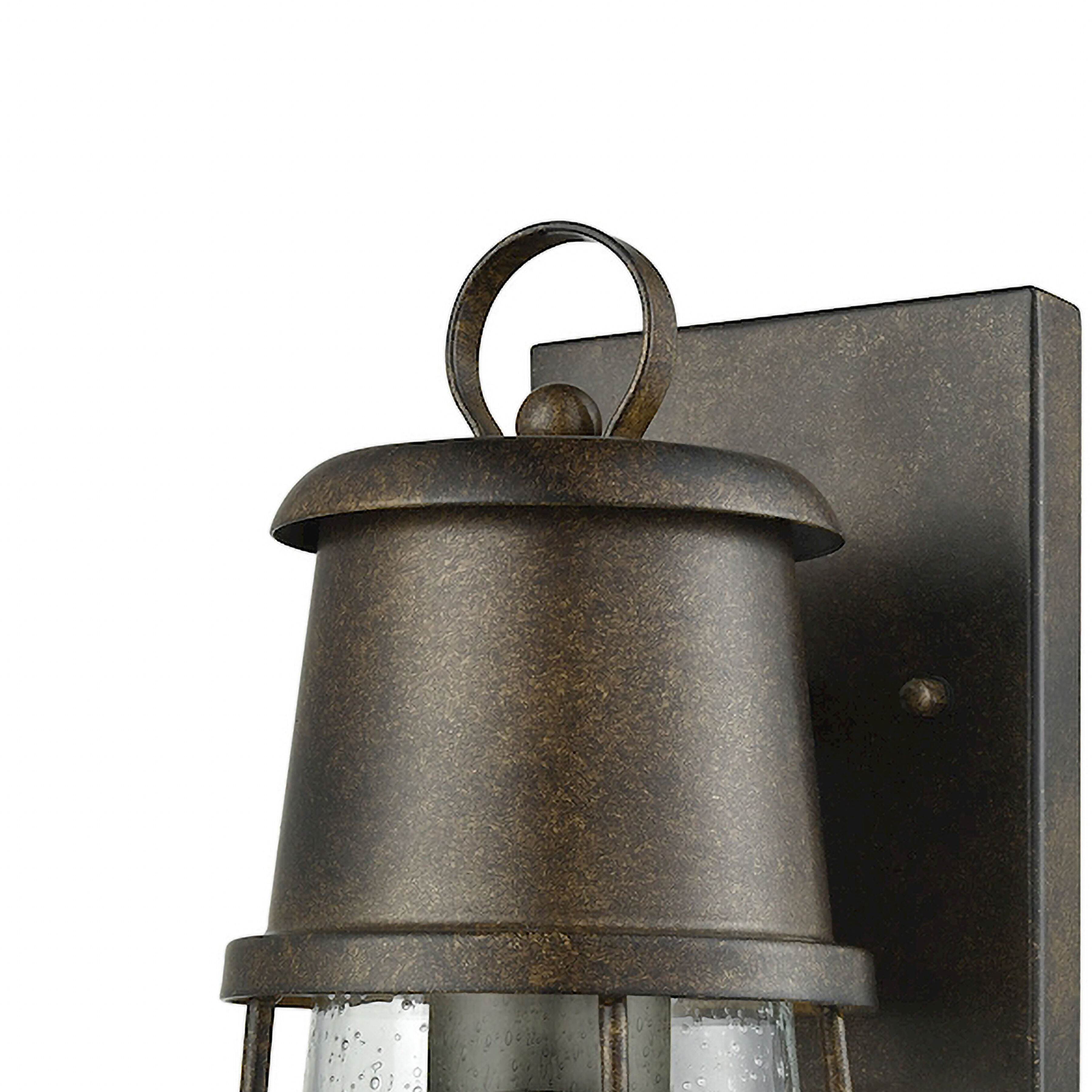 Crowley 1 Light 13 inch Hazelnut Bronze Outdoor Wall Sconce