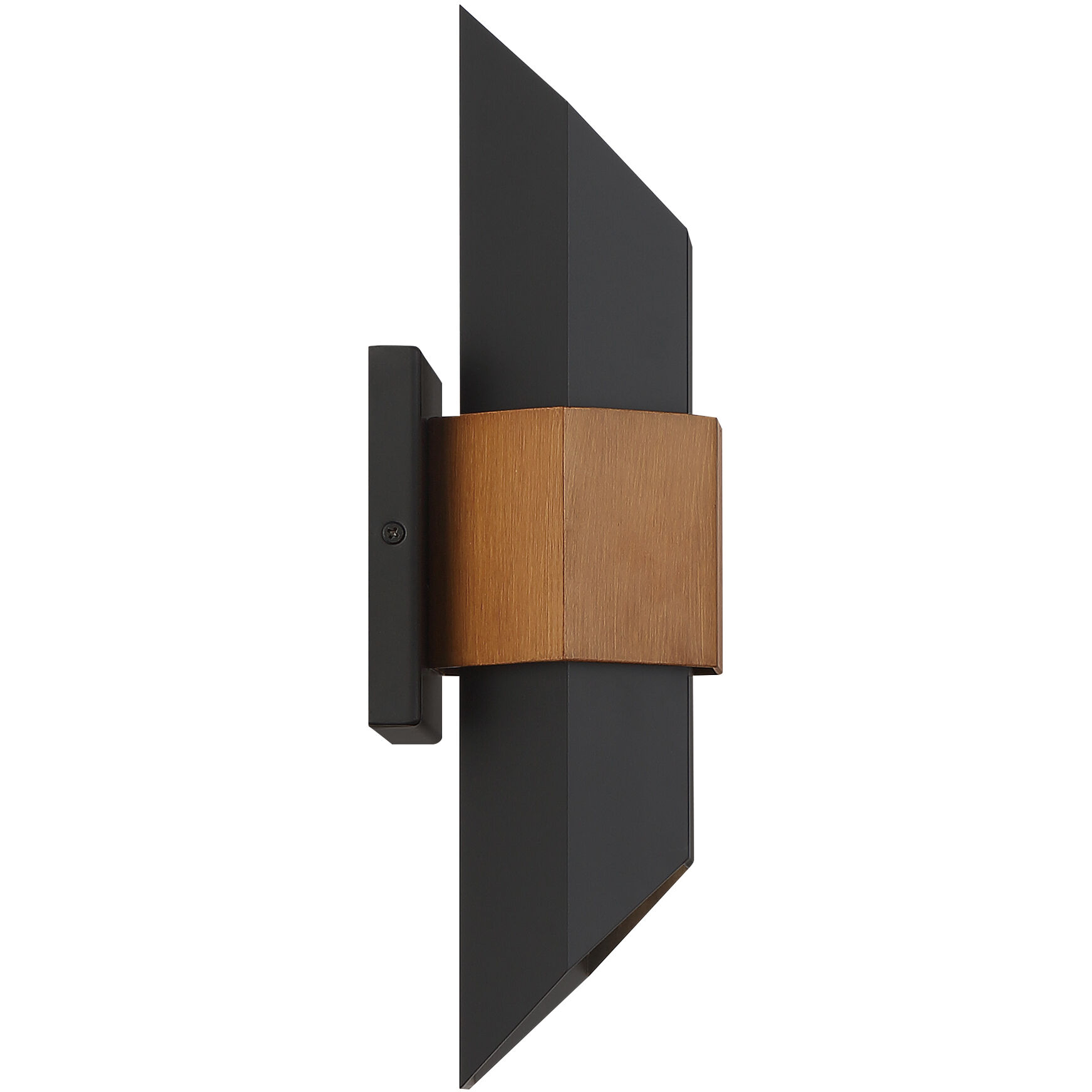 Chasm LED 15 inch Matte Black Outdoor Wall Lantern