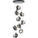 Riza 9 Light 21.1 inch Ink Pendant Ceiling Light