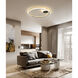 Miracle LED 17.7 inch Satin Dark Gray Semi-Flush Mount Ceiling Light