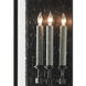 Tanzy 3 Light 28 inch Midnight Black Outdoor Wall Sconce, Large
