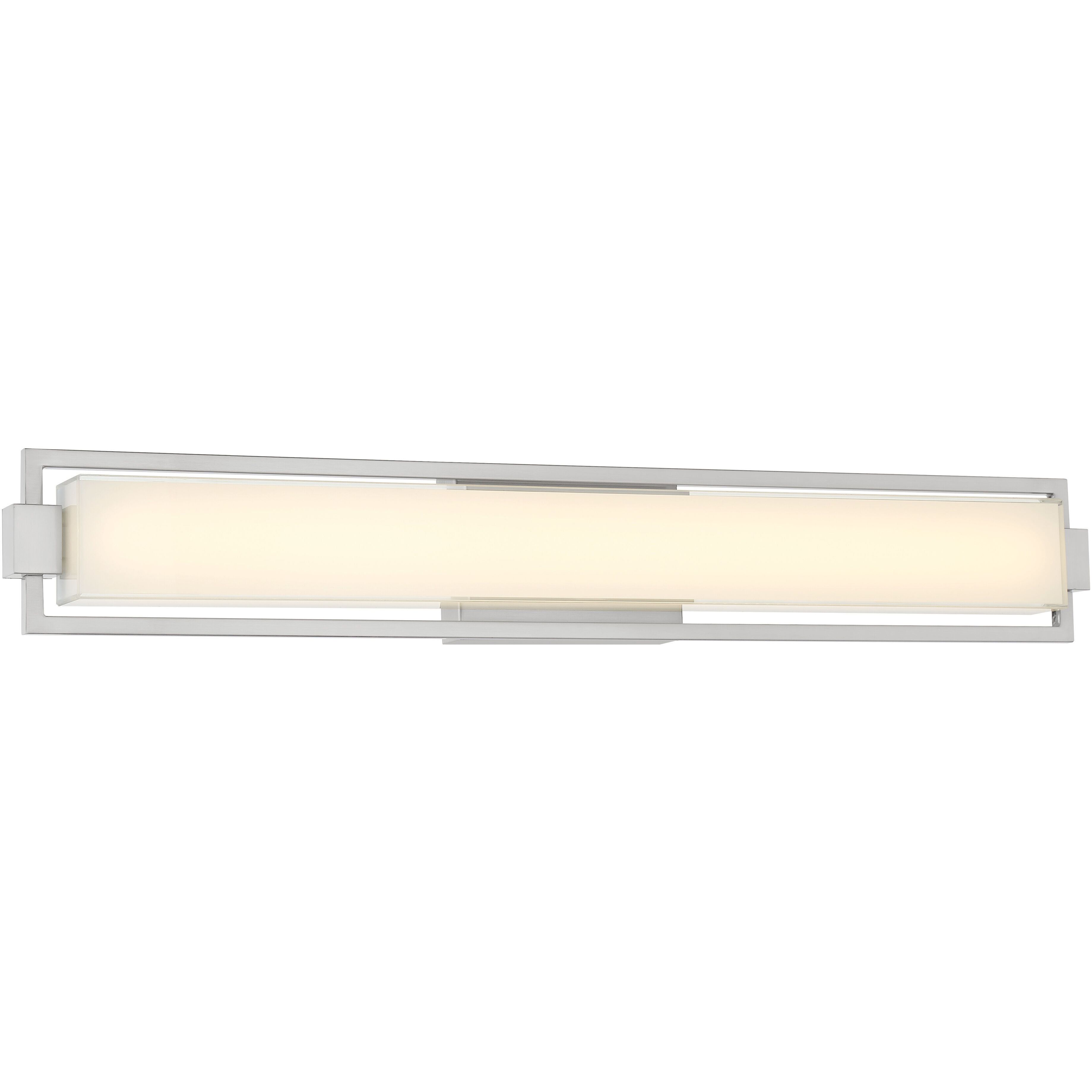 Opening Act LED 31.25 inch Brushed Nickel Bath Vanity Light Wall Light