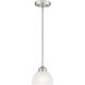 Somerset 1 Light 7 inch Brushed Nickel Mini Pendant Ceiling Light