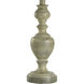 Signature 25 inch 60 watt Distressed Gray and Cream Table Lamp Portable Light