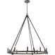 Harwell 10 Light 49.75 inch Antique Millwood Chandelier Ceiling Light