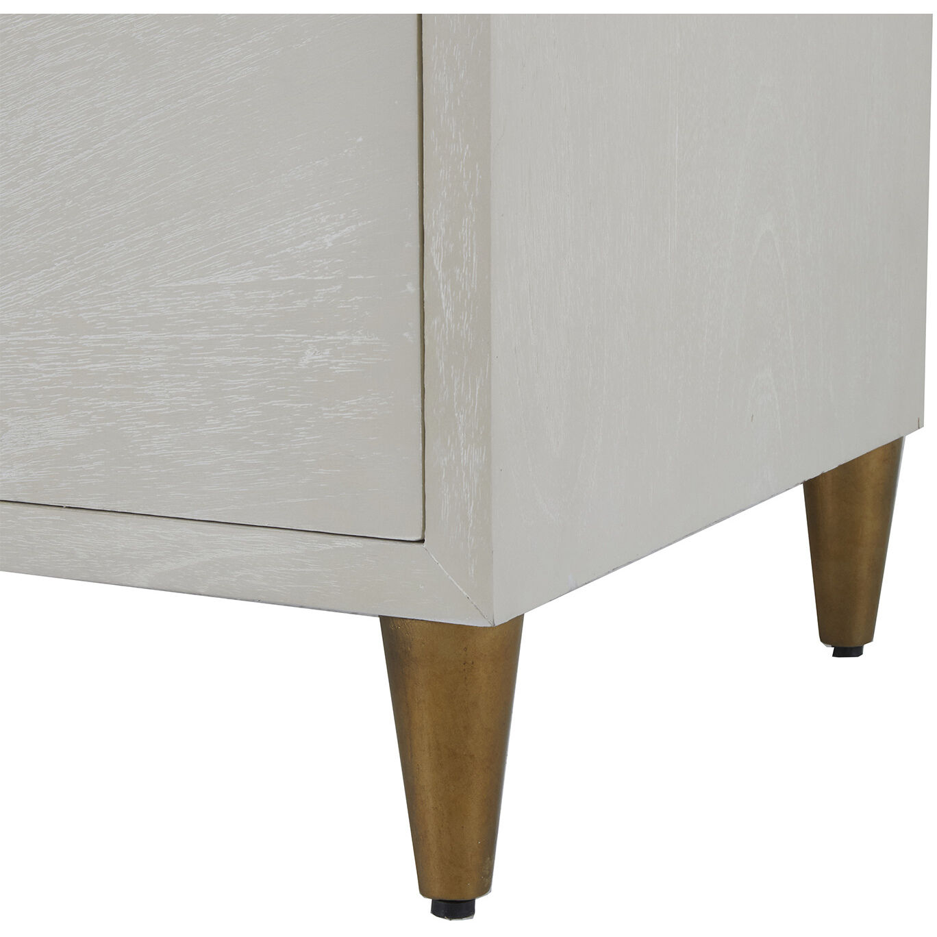 Chiri Cerused White / Stained Gold Chest