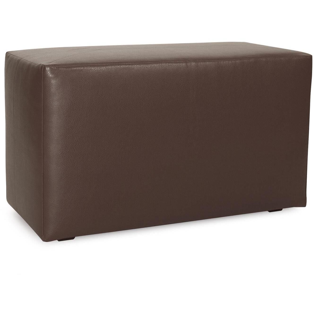 Universal Avanti Pecan Bench with Slipcover