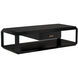 Obtuse 66 X 30 inch Hand Rubbed Black Coffee Table