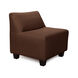 Pod Sterling Chocolate Chair with Slipcover