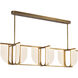 Anders 58.75 inch Vintage Brass Linear Pendant Ceiling Light