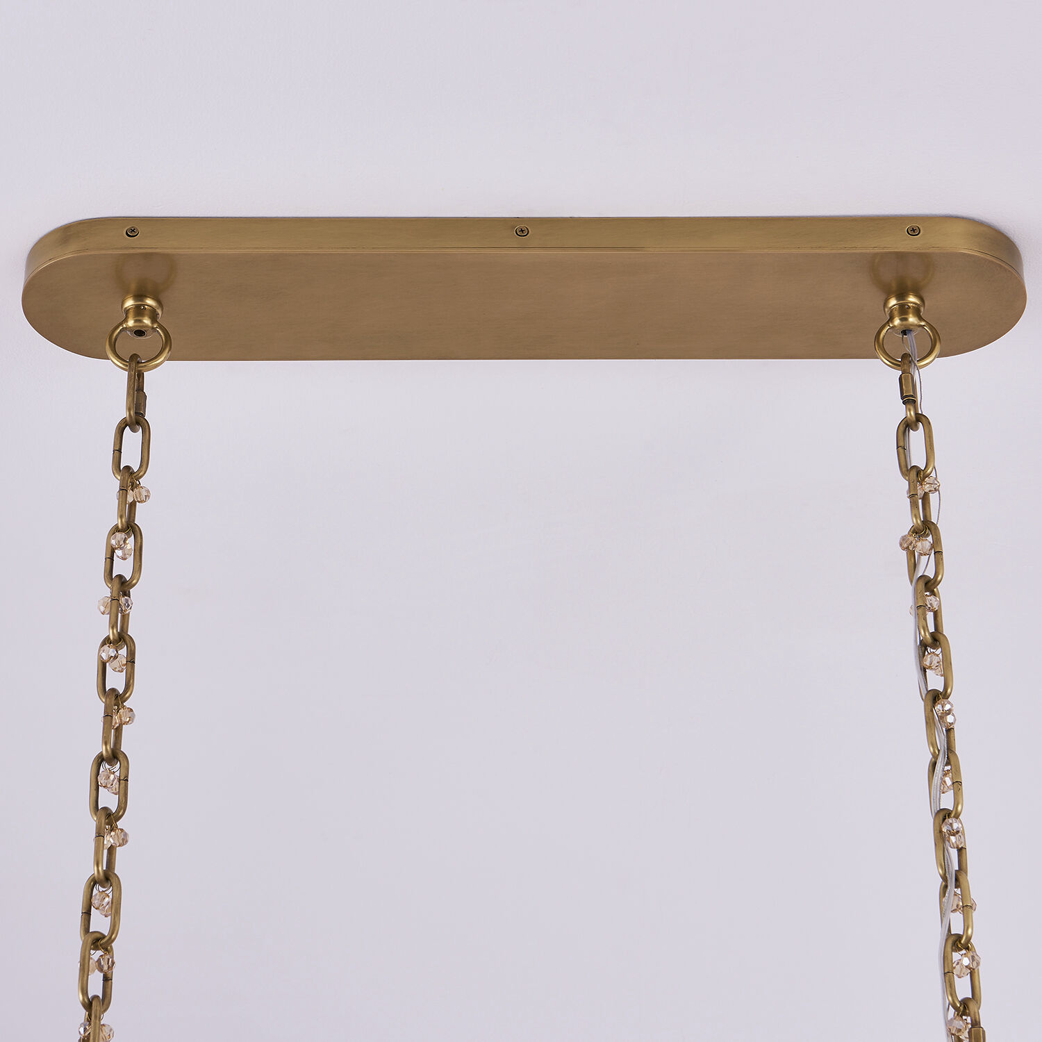 Fuji Island Light Linear Pendant Ceiling Light in True Brass