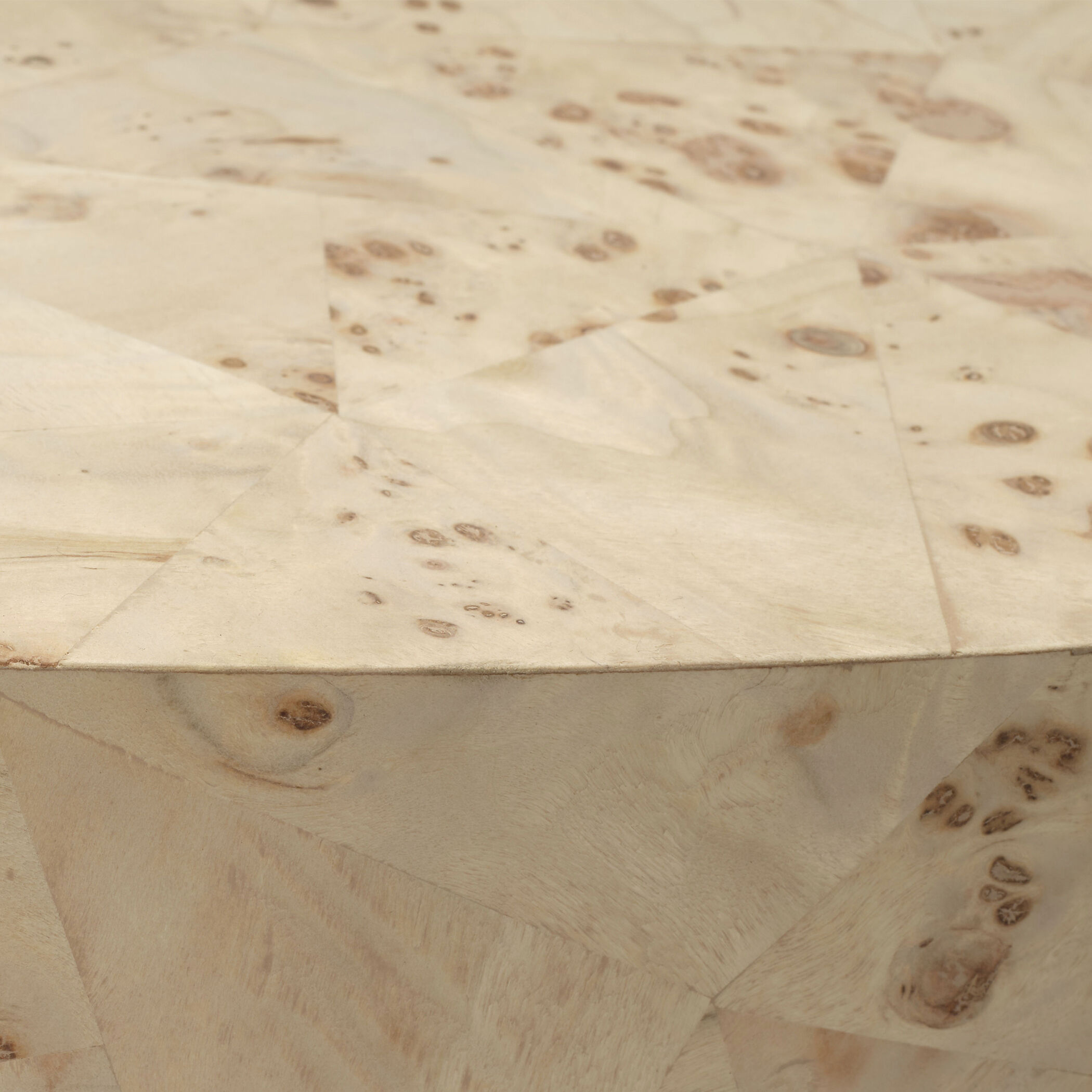 Configuration 36 X 16.5 inch Bleached Burl Veneer Coffee Table, Inline