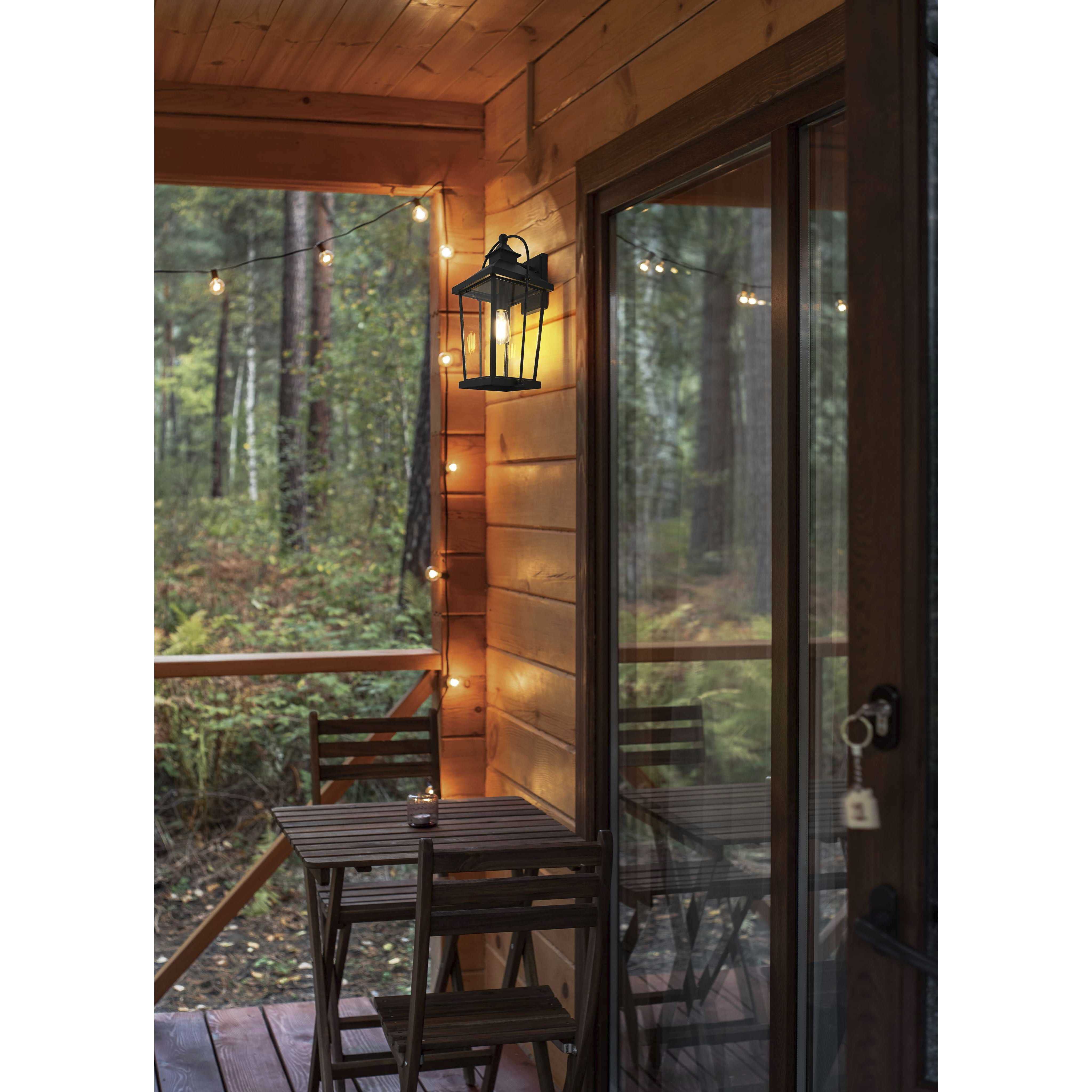 Luz 1 Light 20 inch Black Outdoor Wall Sconce