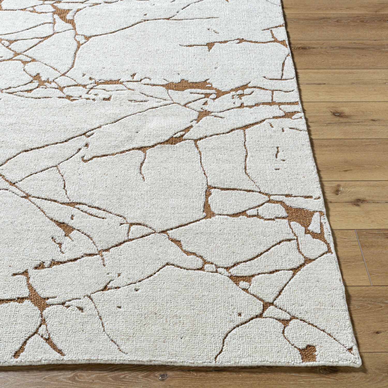 Arbora 36 X 24 inch Light Silver/Silver/Prairie Dust Handmade Rug in 2 x 3