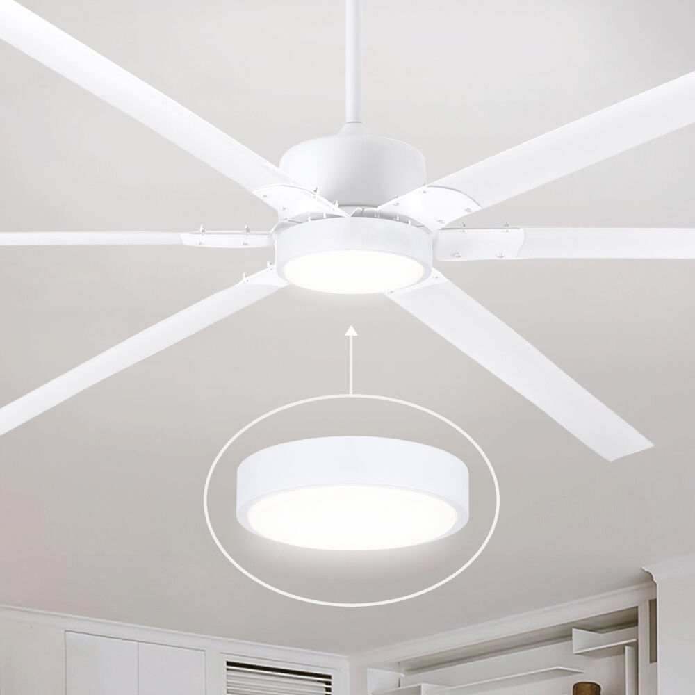 Fanbos LED White Industrial Fan Light Kit