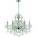 Imperial 6 Light 26 inch Polished Chrome Chandelier Ceiling Light in Clear Hand Cut