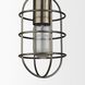 Hines 4 inch Antiqued Brass Pendant Light Ceiling Light