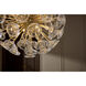 Maya 12 Light 30 inch Unlacquered Brass Chandelier Ceiling Light in Clear