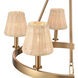 Rydell 5 Light 24.5 inch Brushed Gold Chandelier Ceiling Light