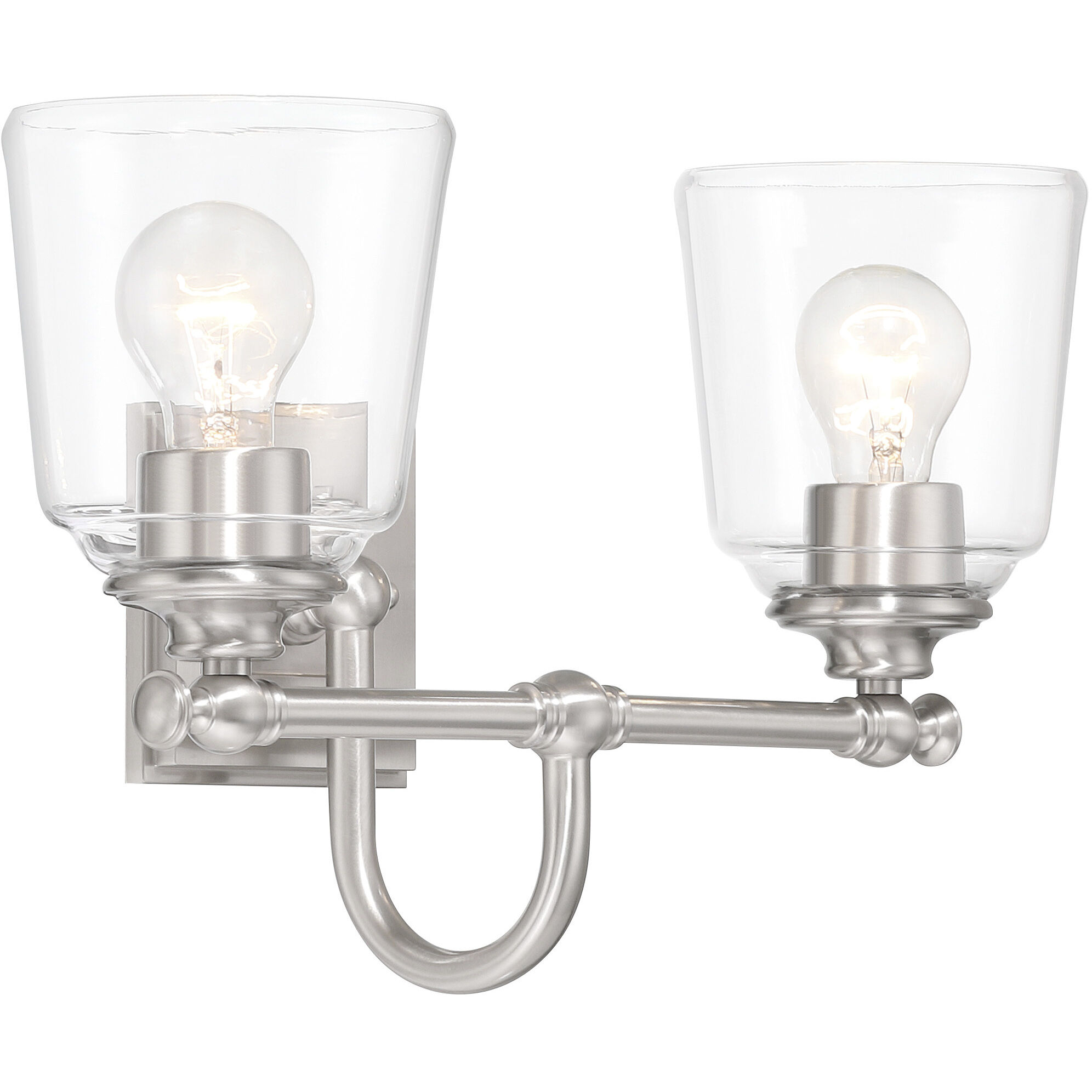 Antonia 2 Light 17.38 inch Brushed Nickel Bath Vanity Light Wall Light