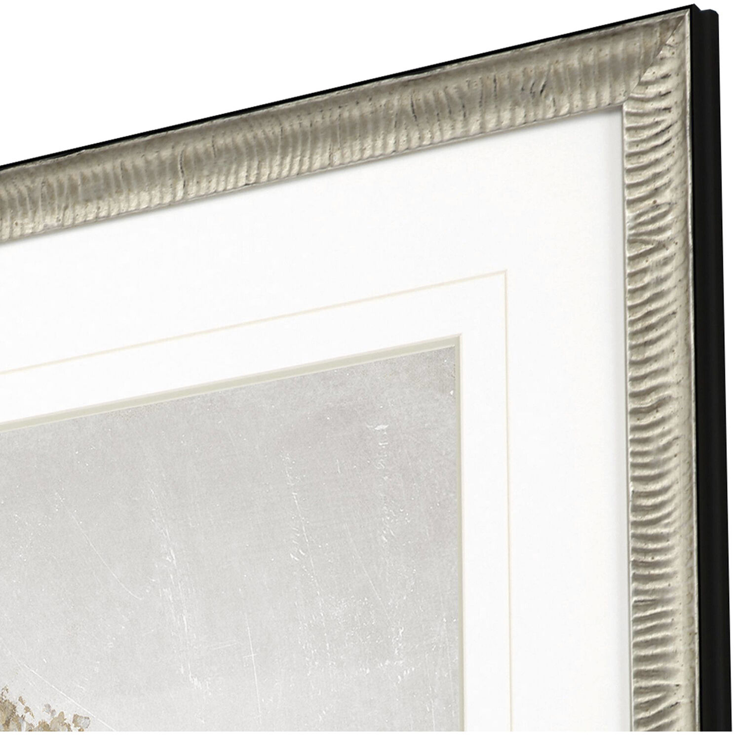 Delicate Beauty Gray and Beige and Green and Neutral Framed Art