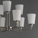 Hudson 9 Light 30 inch Satin Nickel Multi-Tier Chandelier Ceiling Light in Satin White