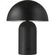 Sombra 16 inch 60.00 watt Matte Black With Clear Matte Protection Coating Table Lamp Portable Light