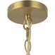 Alora Mood Faye 3 Light 17.75 inch Brushed Gold Chandelier Ceiling Light in Clear Ribbed Glass