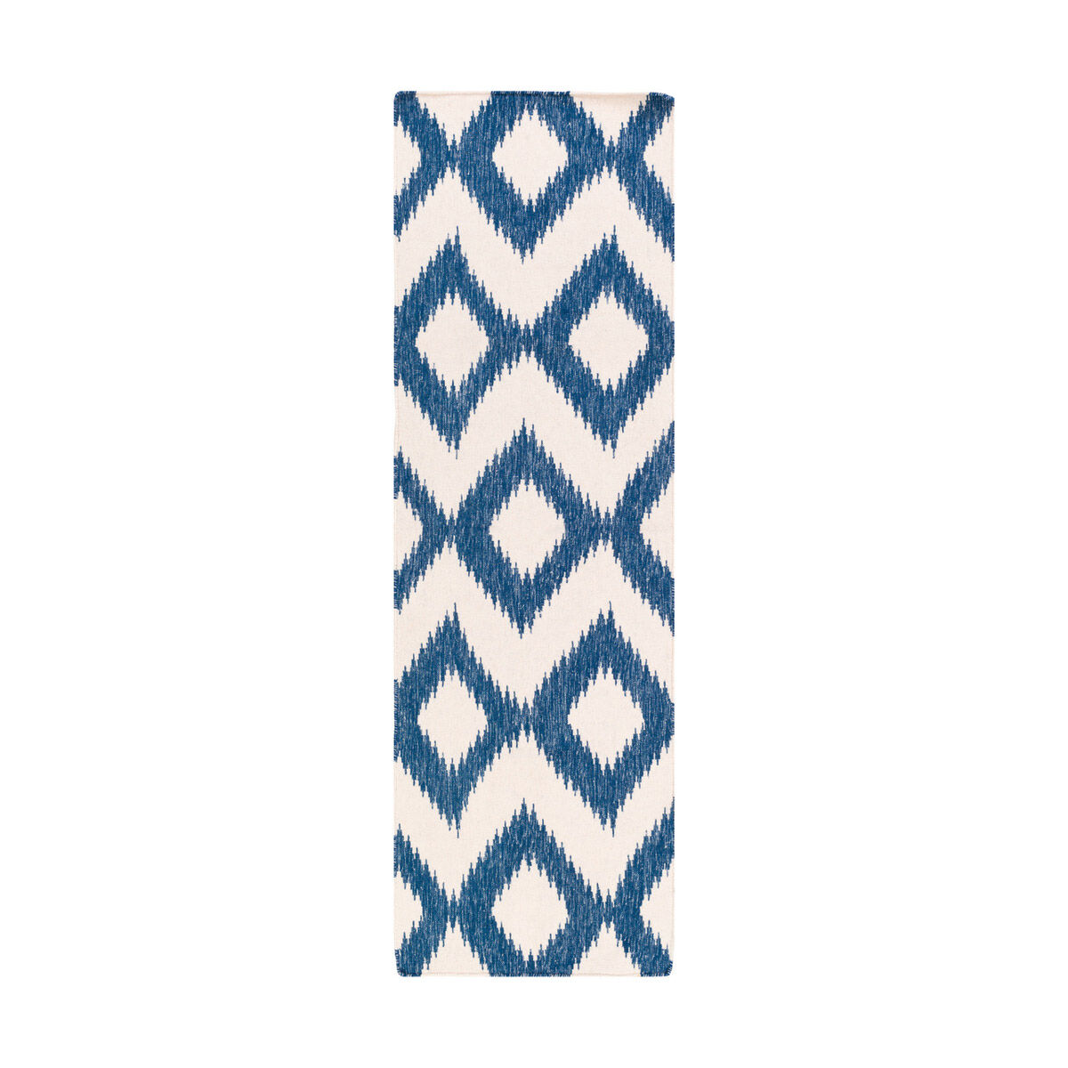 Frontier 96 X 30 inch Navy/Cream Rugs, Wool