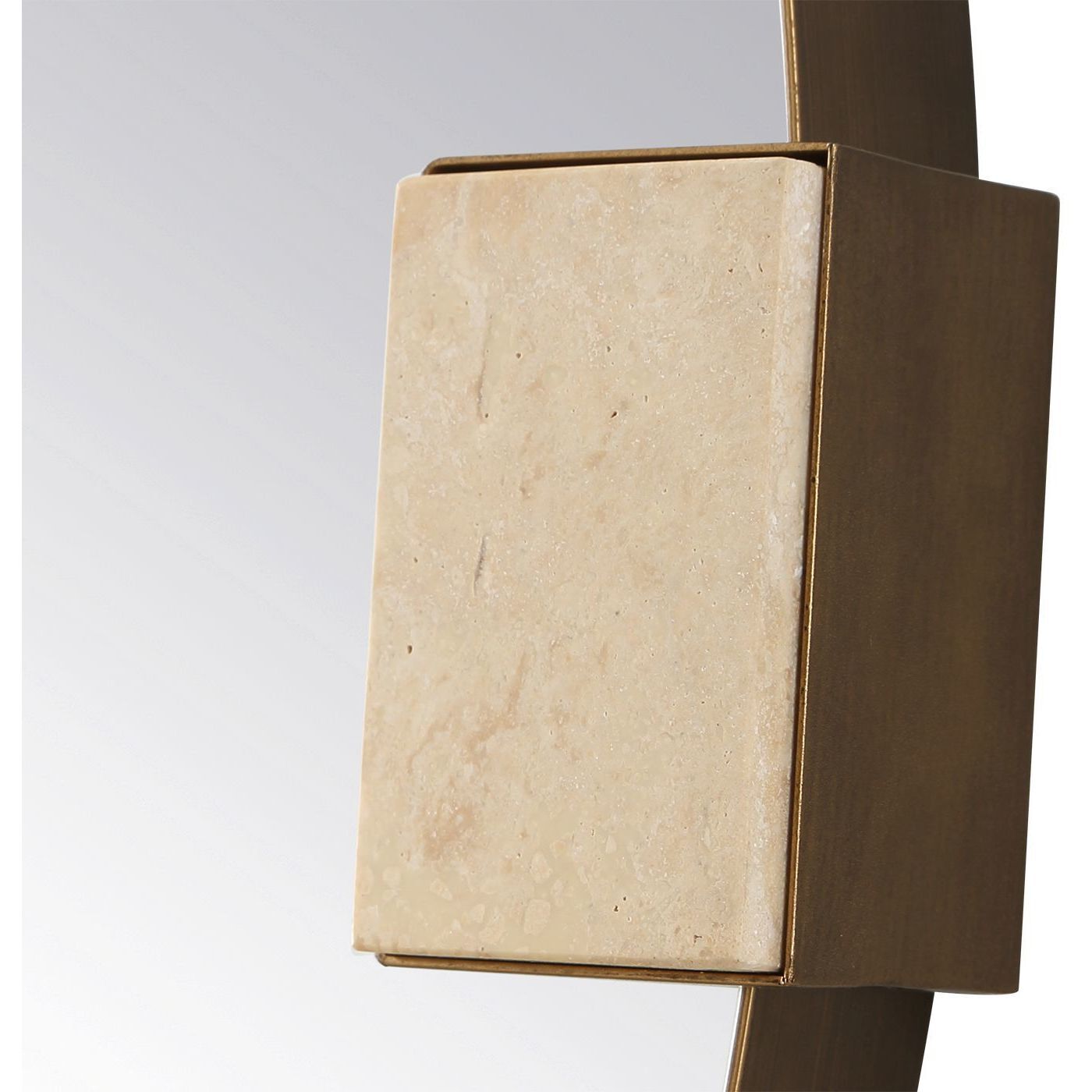 Russo 36.38 X 36.38 inch Golden Bronze Mirror