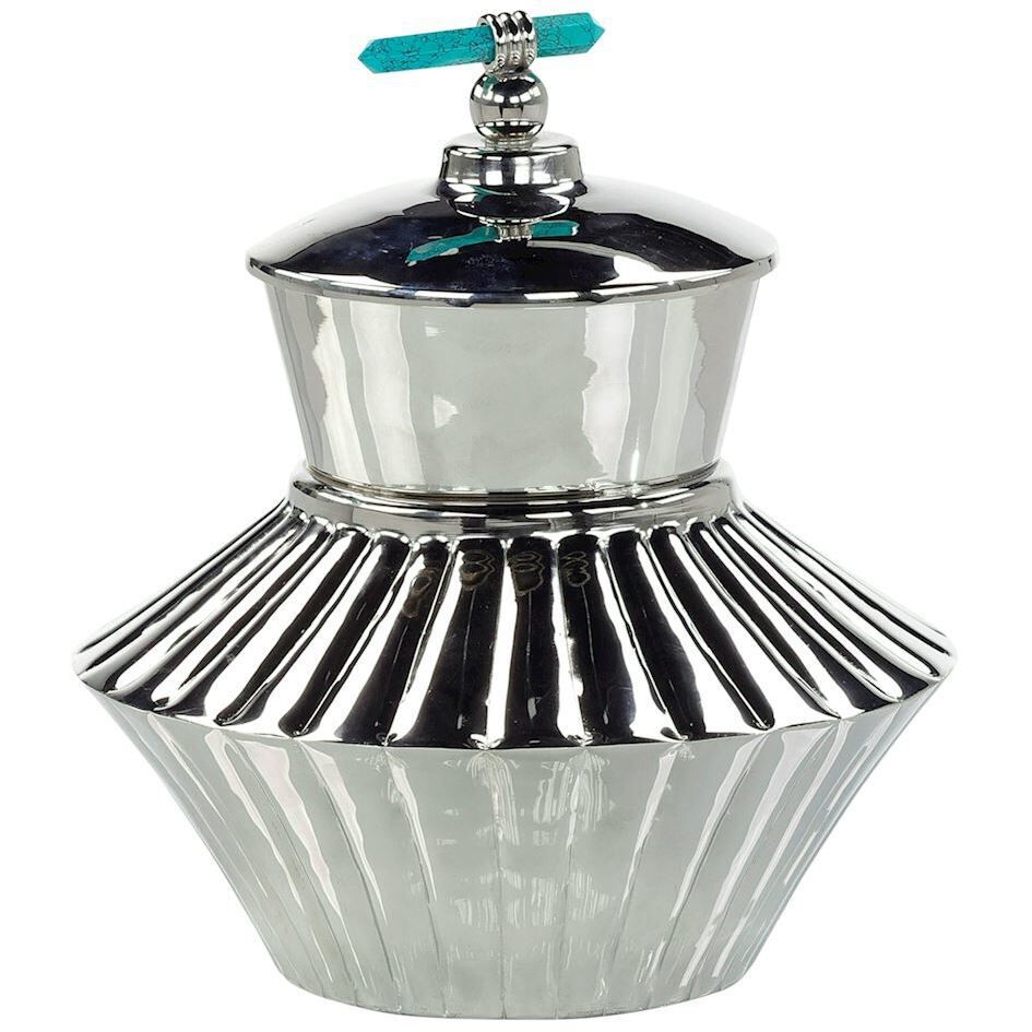 Turquoise 12.75 X 11.25 inch Vessel, Large