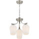 Shyloh 3 Light 16 inch Brushed Nickel Semi Flush / Chandelier Ceiling Light