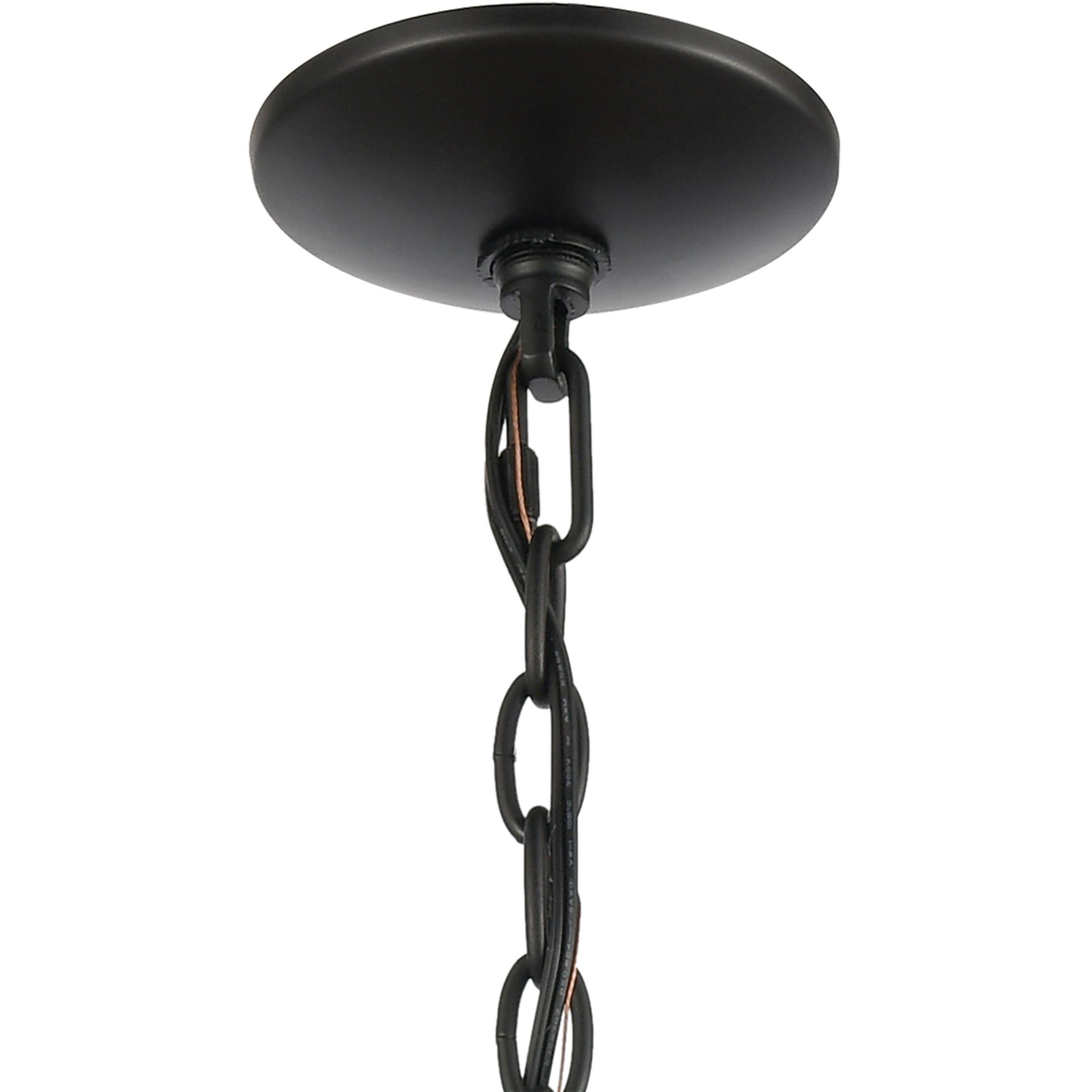 Ramsey 6 Light 24 inch Matte Black Chandelier Ceiling Light