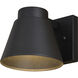 Evans LED 5.5 inch Textured Black Outdoor Wall Sconce