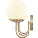 Caroline 3 Light 24 inch Brushed Gold Vanity Light Wall Light