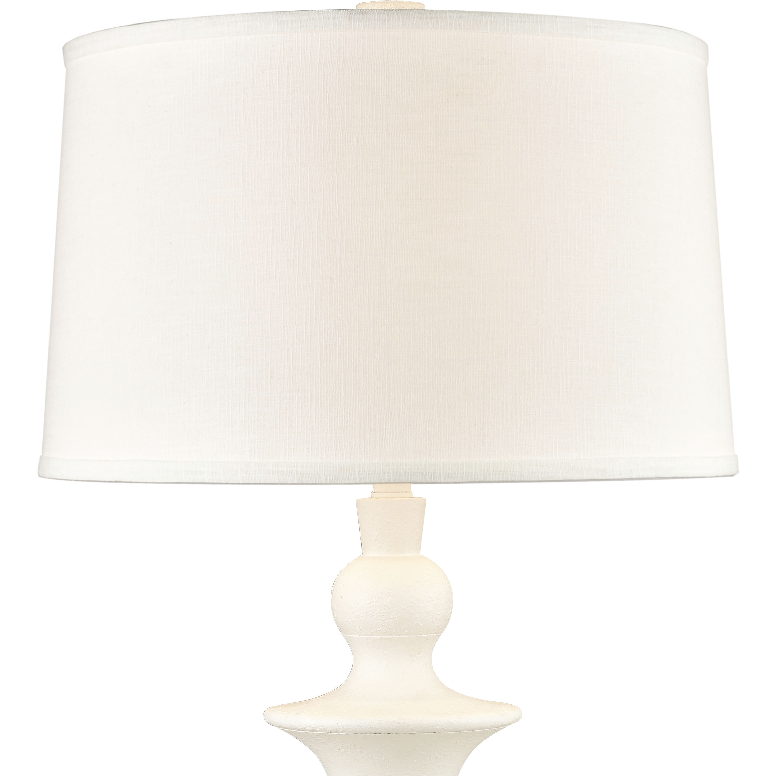 Depiction 32 inch 150 watt Matte White Table Lamp Portable Light