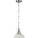 Visual Comfort Chapman & Myers Layton LED 10 inch Polished Nickel Pendant Ceiling Light in Matte White CHC5460PN-WHT - Open Box