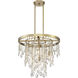 Livorno 4 Light 21 inch Noble Brass Chandelier Ceiling Light