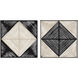 Seeing Double Black and Off-White Wall Panels, Set of 2