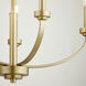 Reyes 5 Light 26 inch Aged Brass Chandelier Ceiling Light