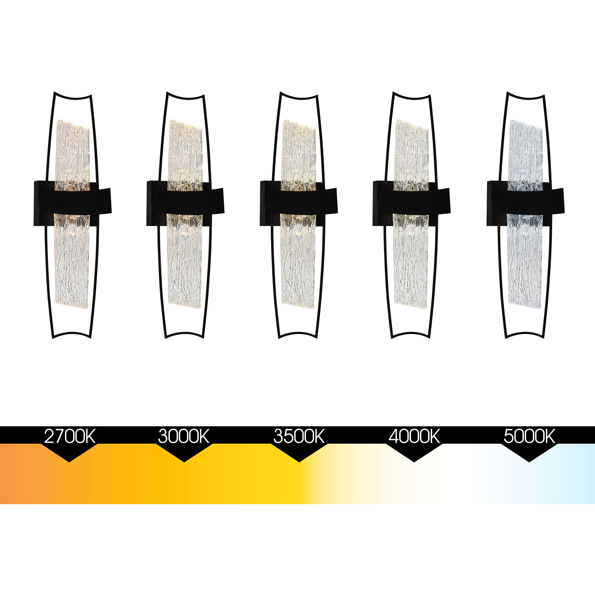 Guadiana LED 8 inch Black Wall Light