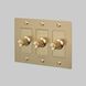 3G 100-120 Brass Dimmer Switch, LED