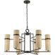Weston 6 Light 34 inch Mediterranean Bronze Chandelier Ceiling Light