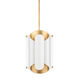 Banks 6 Light 12 inch Gold Leaf / White Pendant Ceiling Light