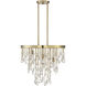 Livorno 4 Light 21 inch Noble Brass Chandelier Ceiling Light